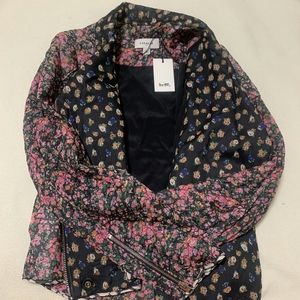 Coach Floral Chiffon Biker Jacket NWT